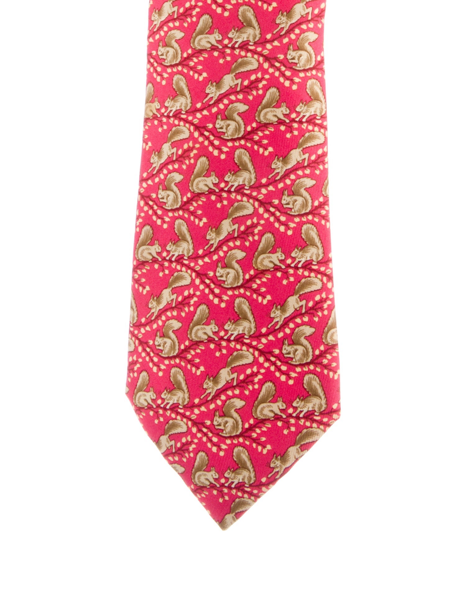 Hermès Silk Print Tie