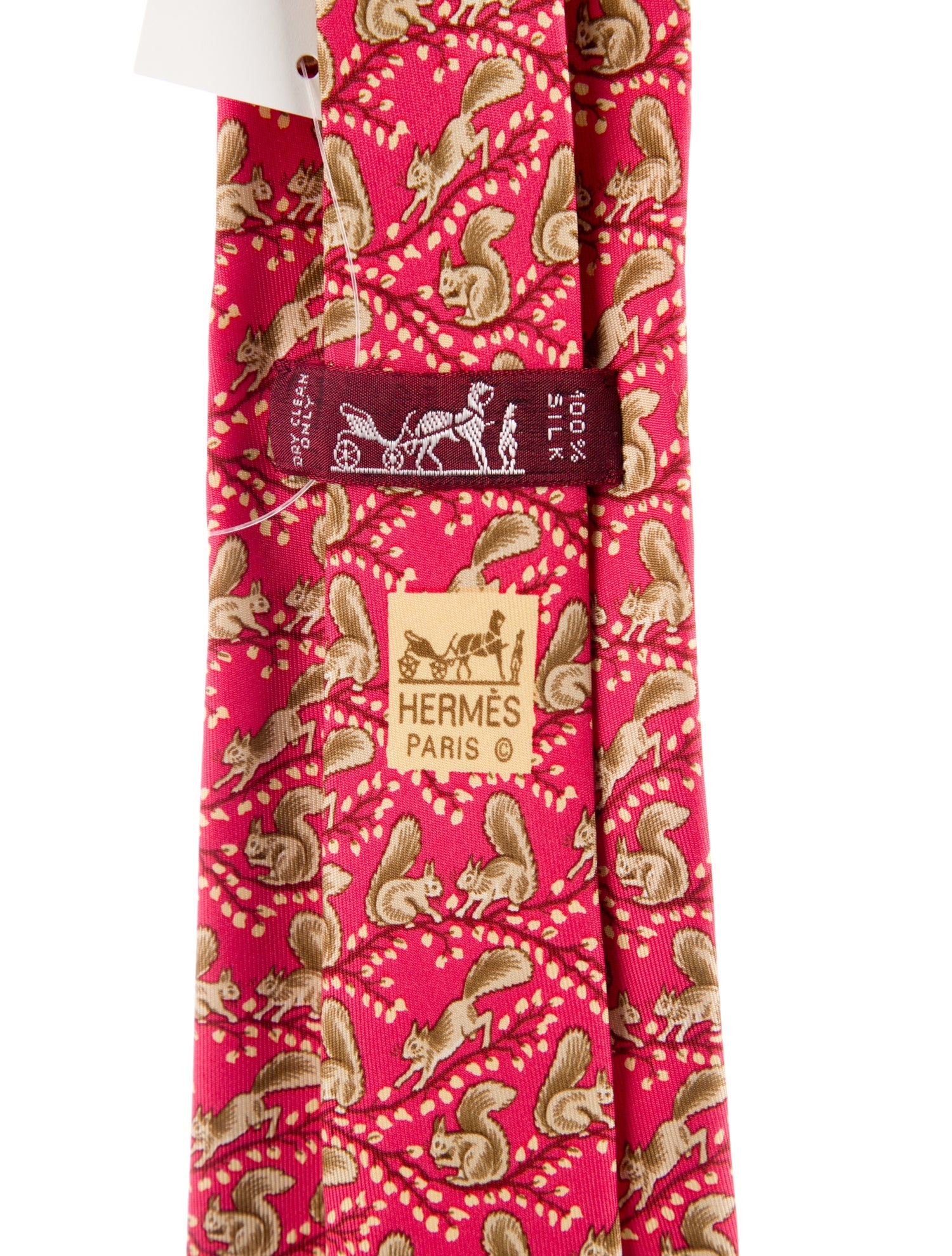 Hermès Silk Print Tie