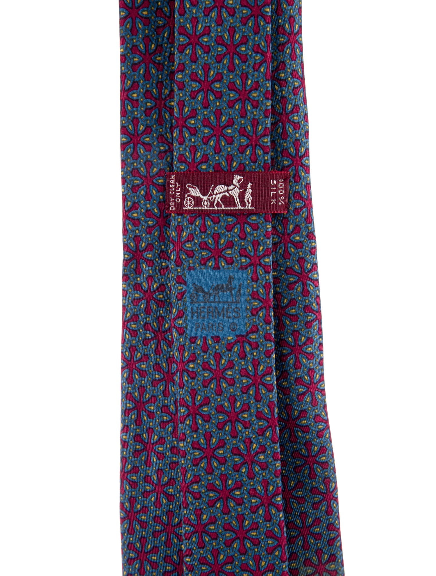 Hermès Silk Print Tie