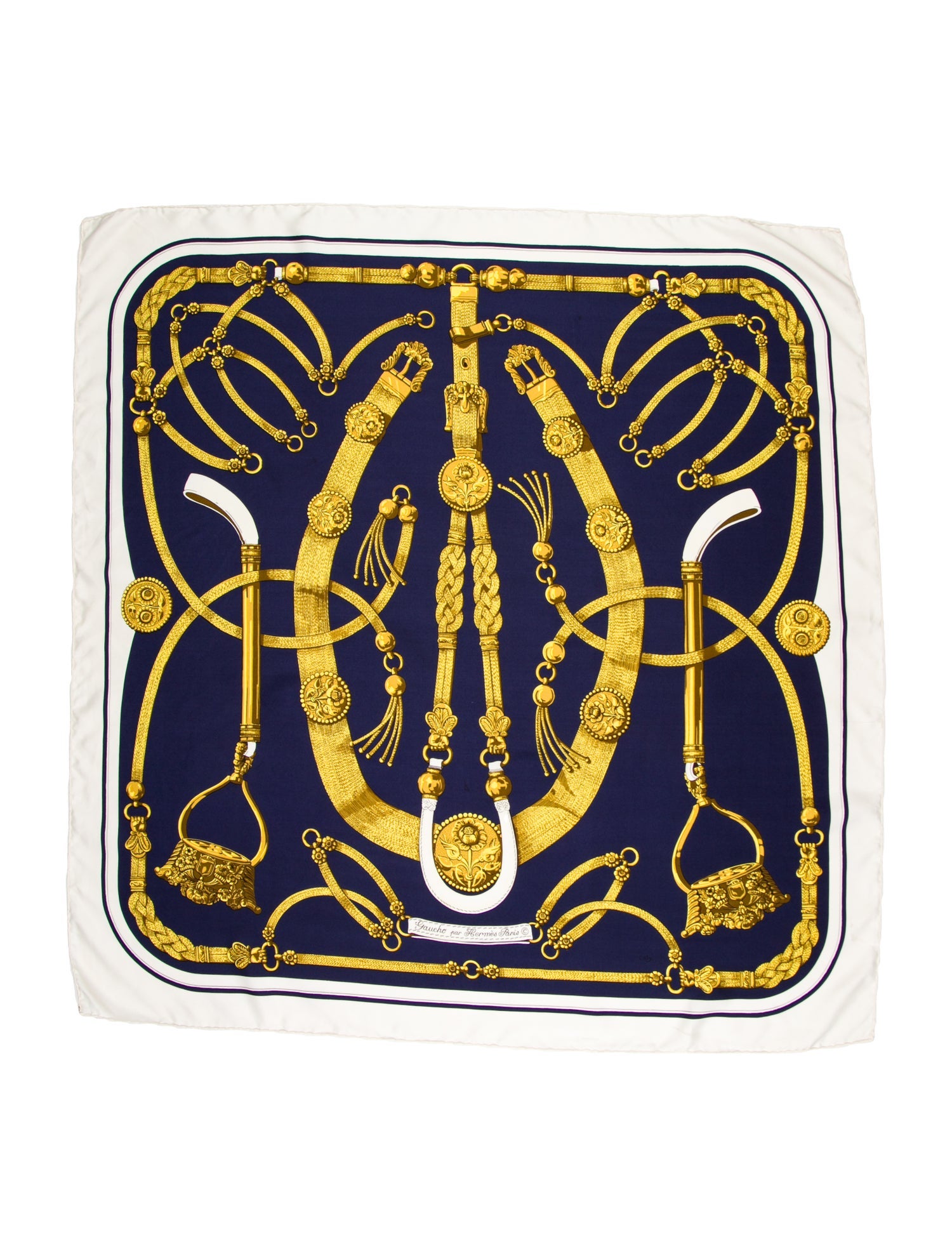 Hermès Gaucho Par Hermes Silk Scarf