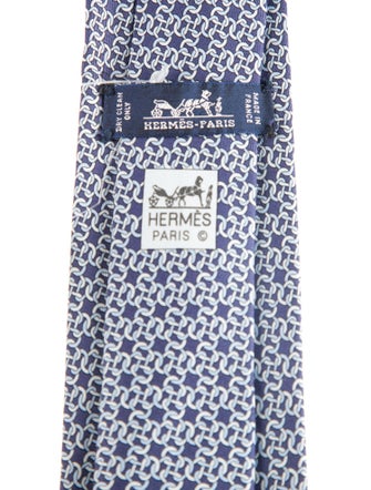 Hermès Silk Patterned Tie