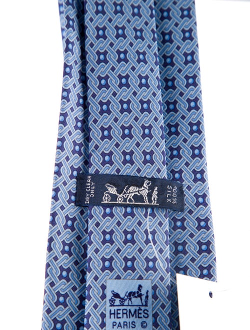 Hermès Silk Patterned Tie