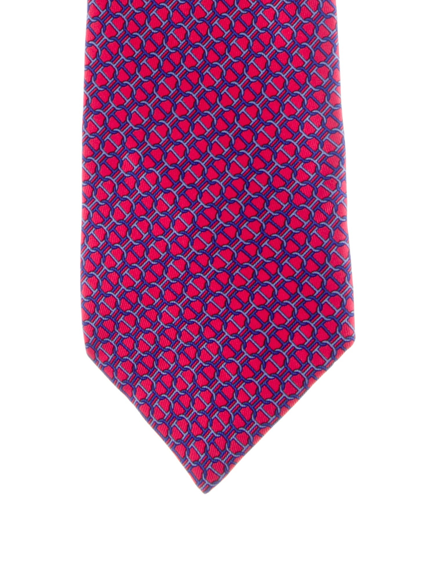 Hermès Abstract Pattern Silk Tie