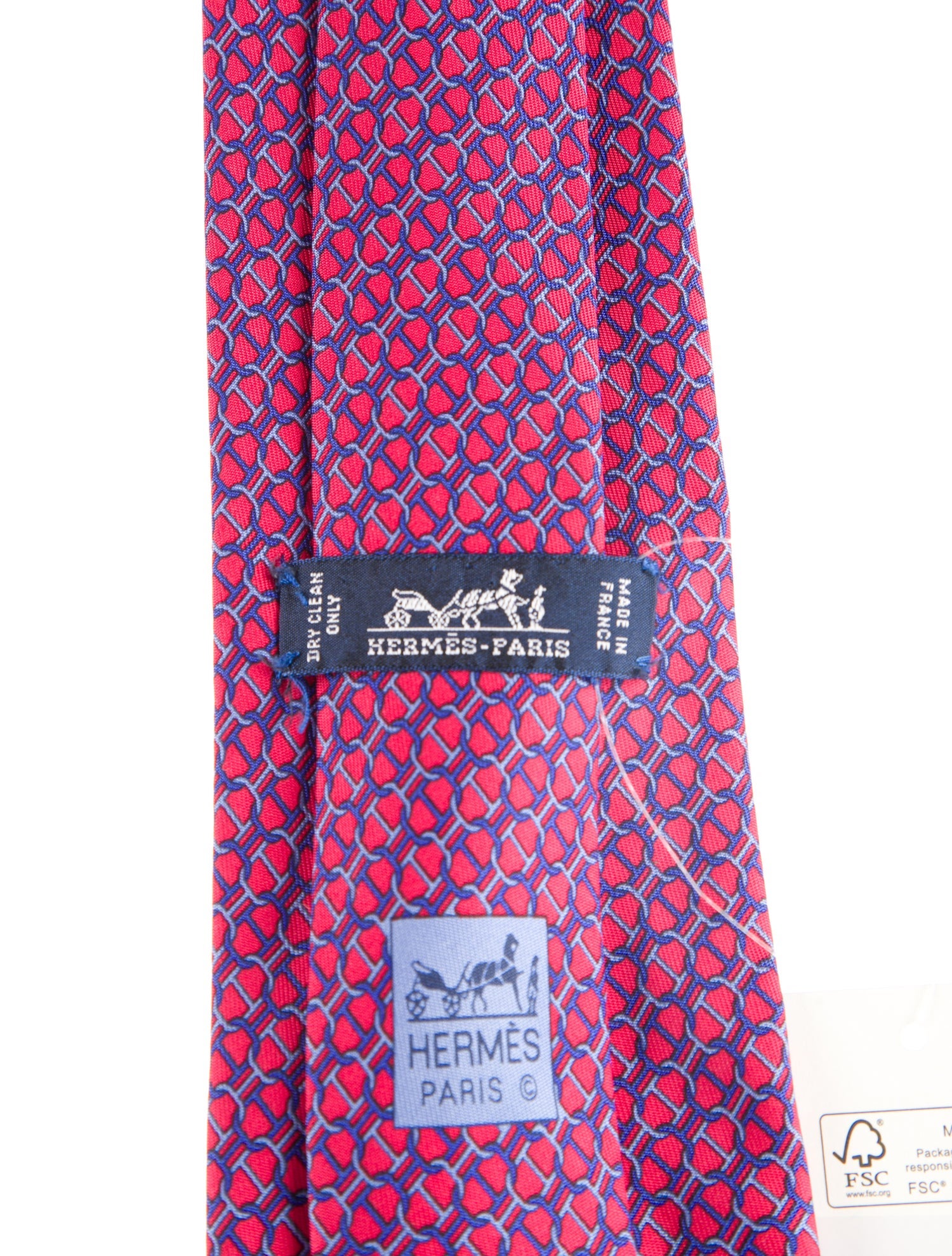 Hermès Abstract Pattern Silk Tie