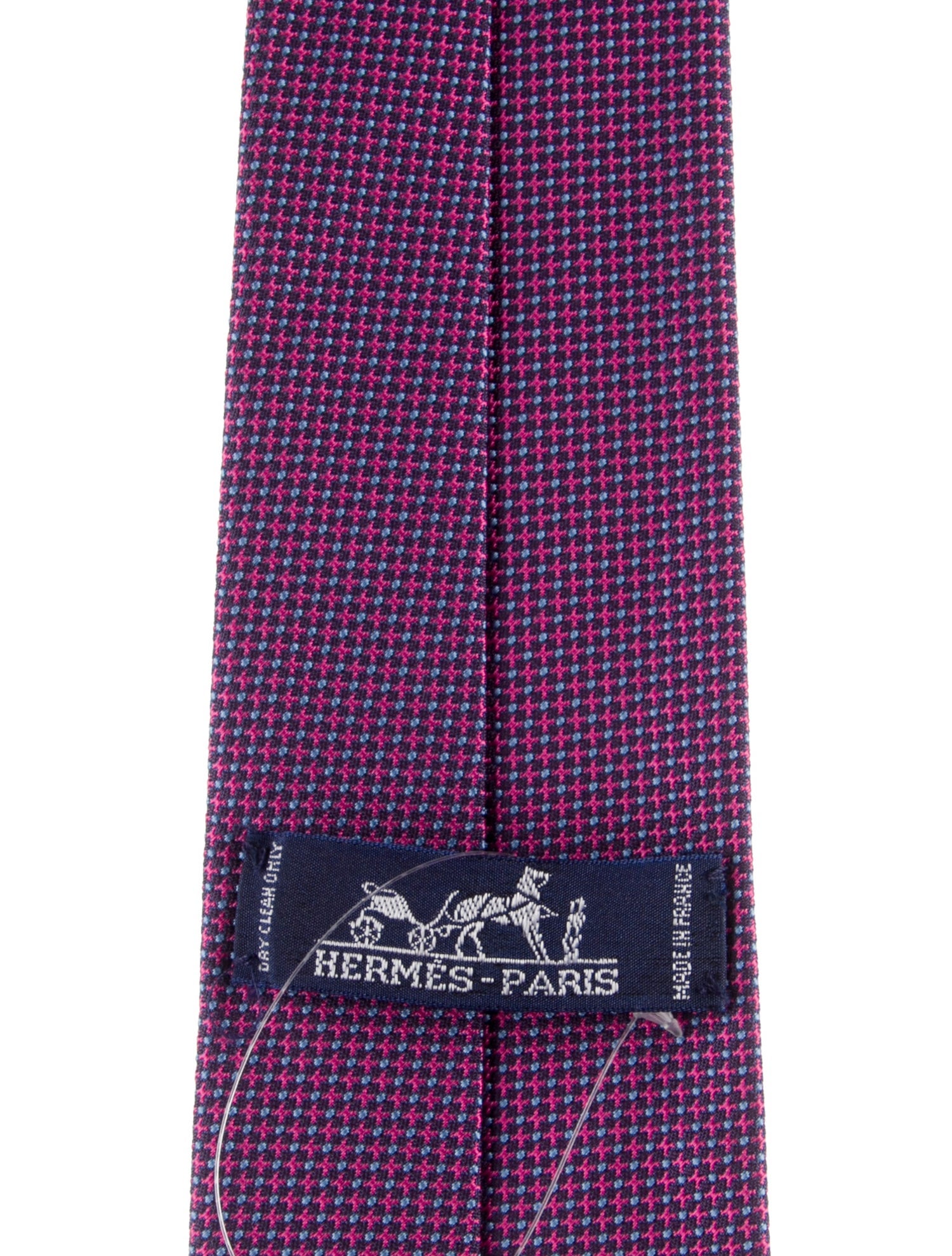 Hermès pattern print tie