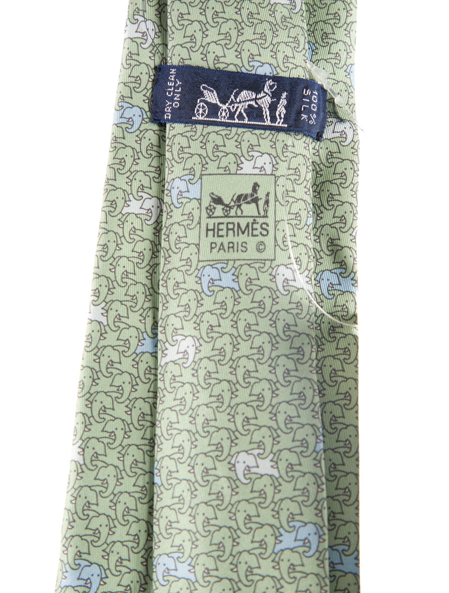 Hermès Silk Pattern Tie