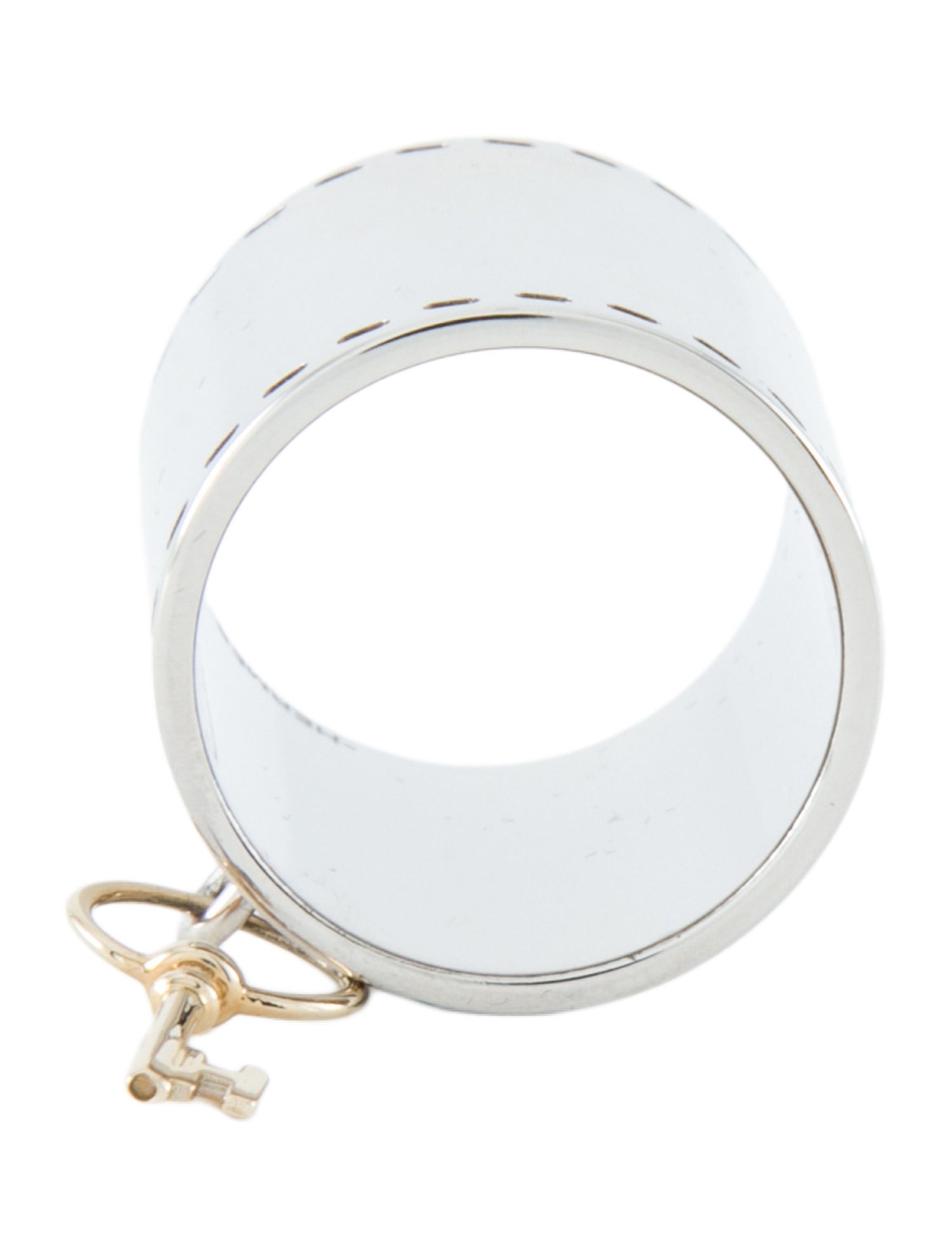 Hermès Key Charm Scarf Ring Metal Scarf w/ Tags