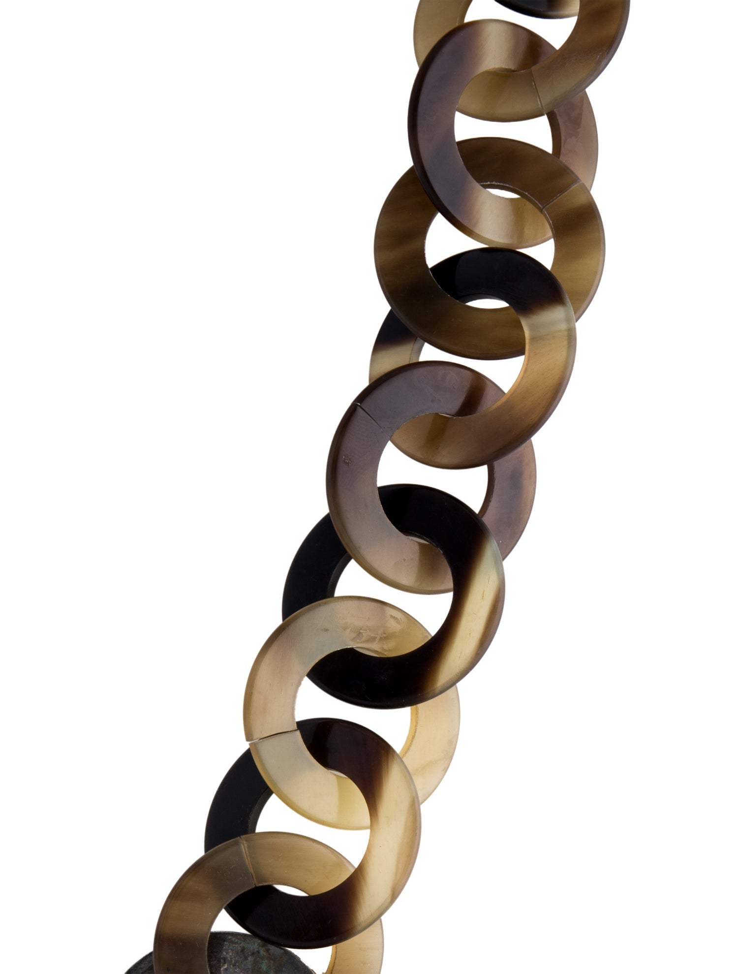 Hermès Vintage Horn Long Link Necklace