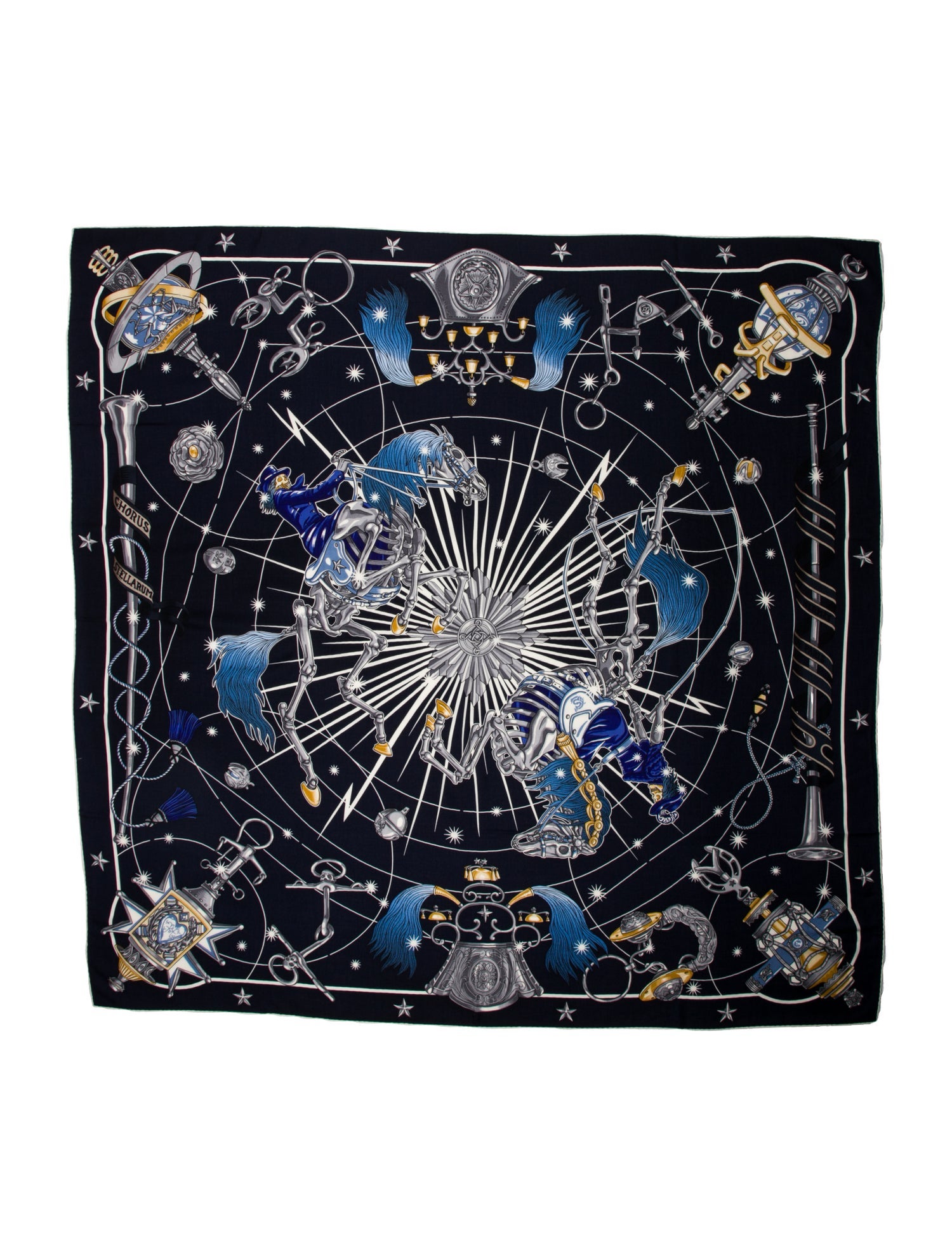 Hermès Chorus Stellarum Cashmere Shawl w/ Tags