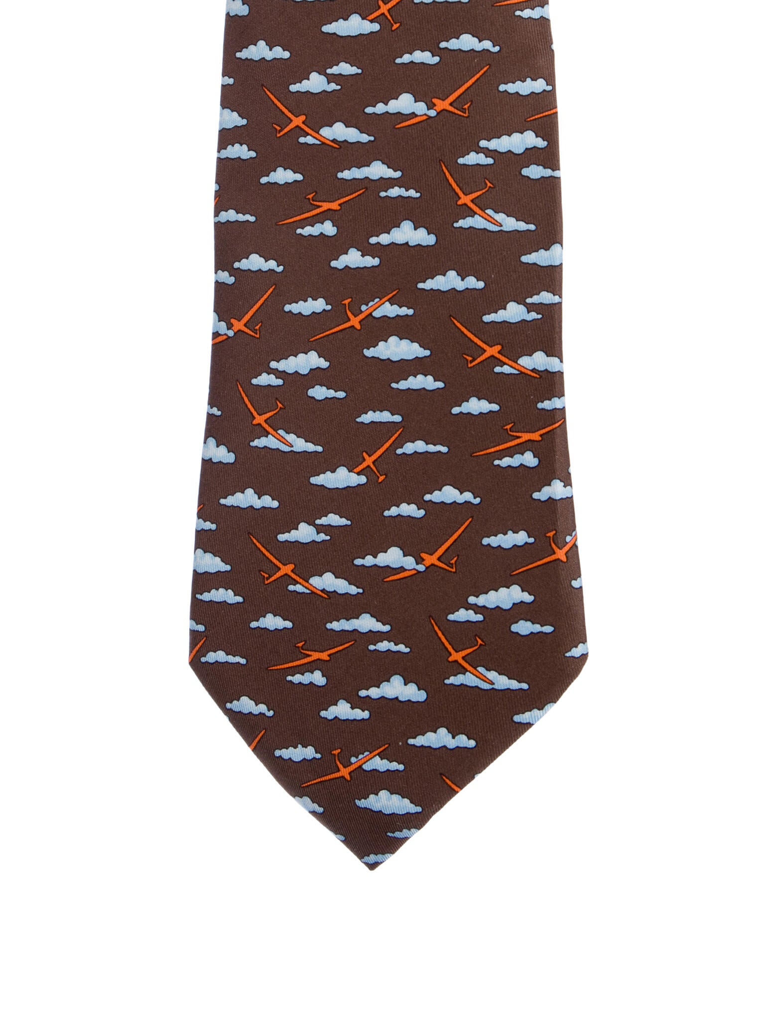 Hermès pattern print tie