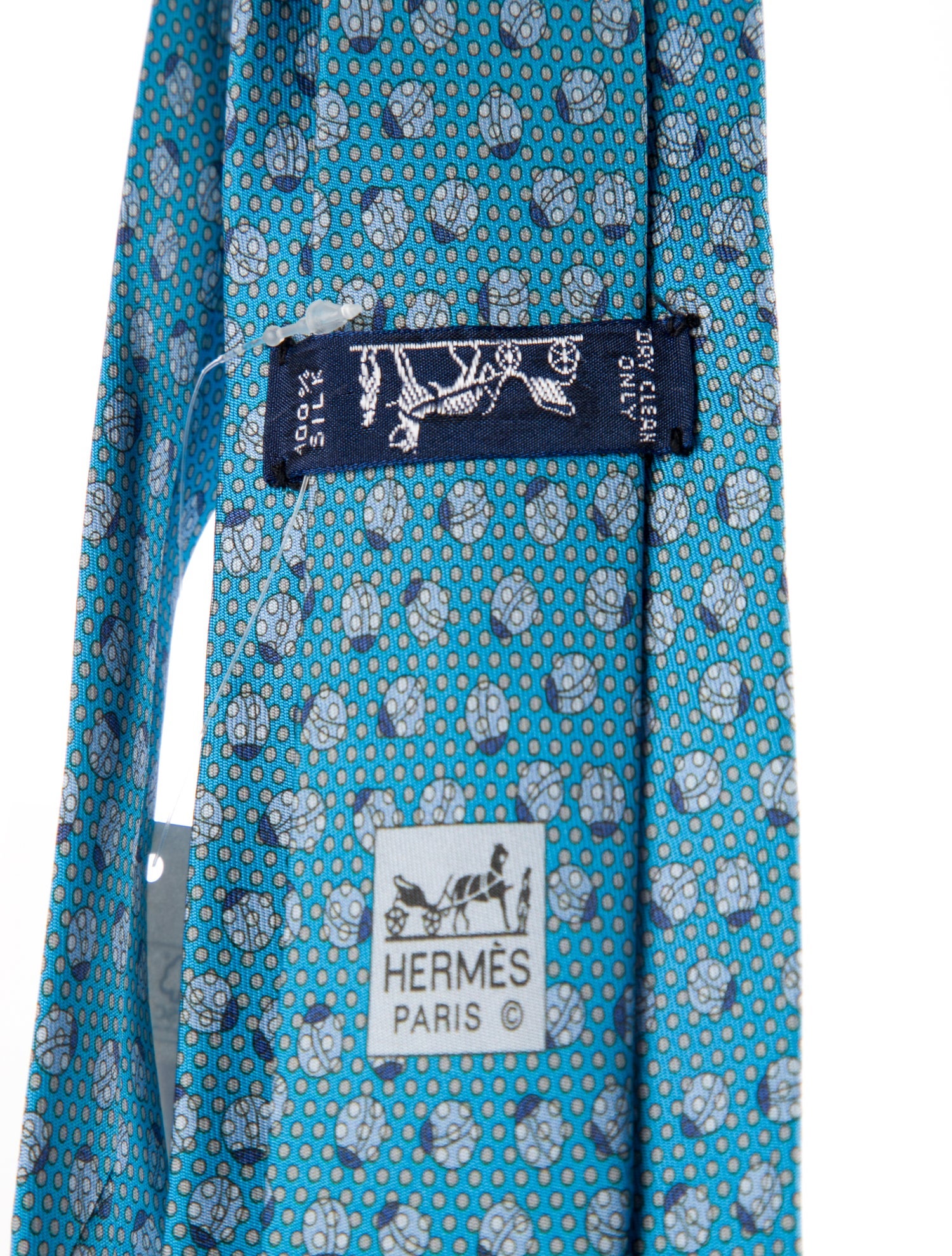 Hermès pattern print tie