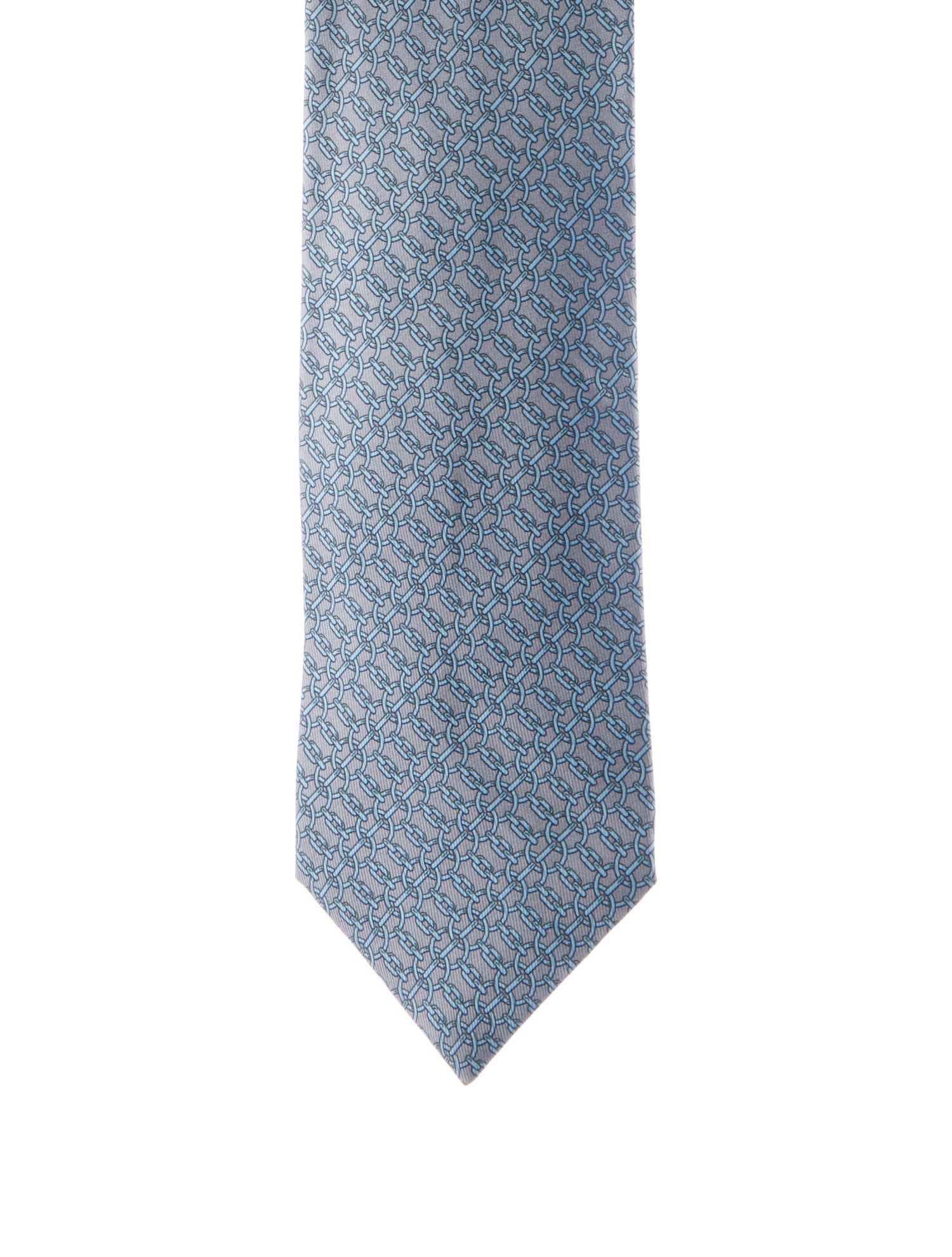 Hermès pattern print tie