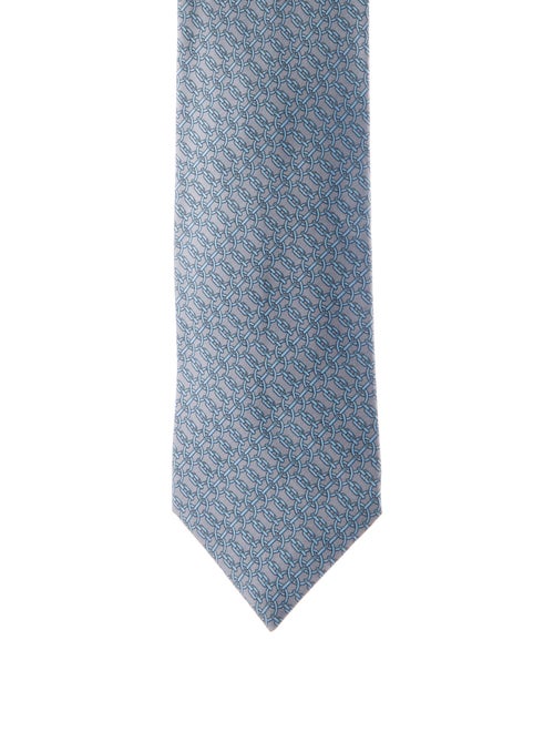 Hermès pattern print tie