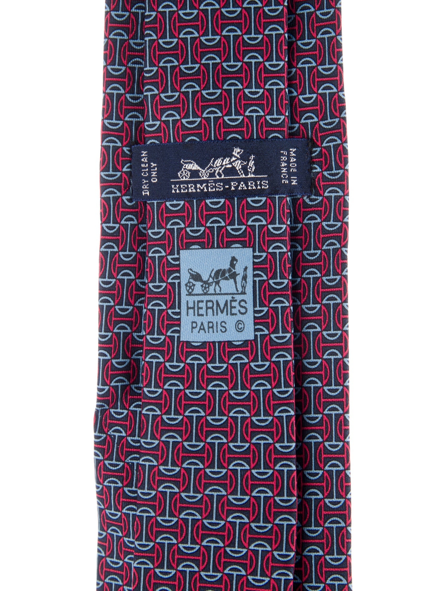 Hermès pattern print tie