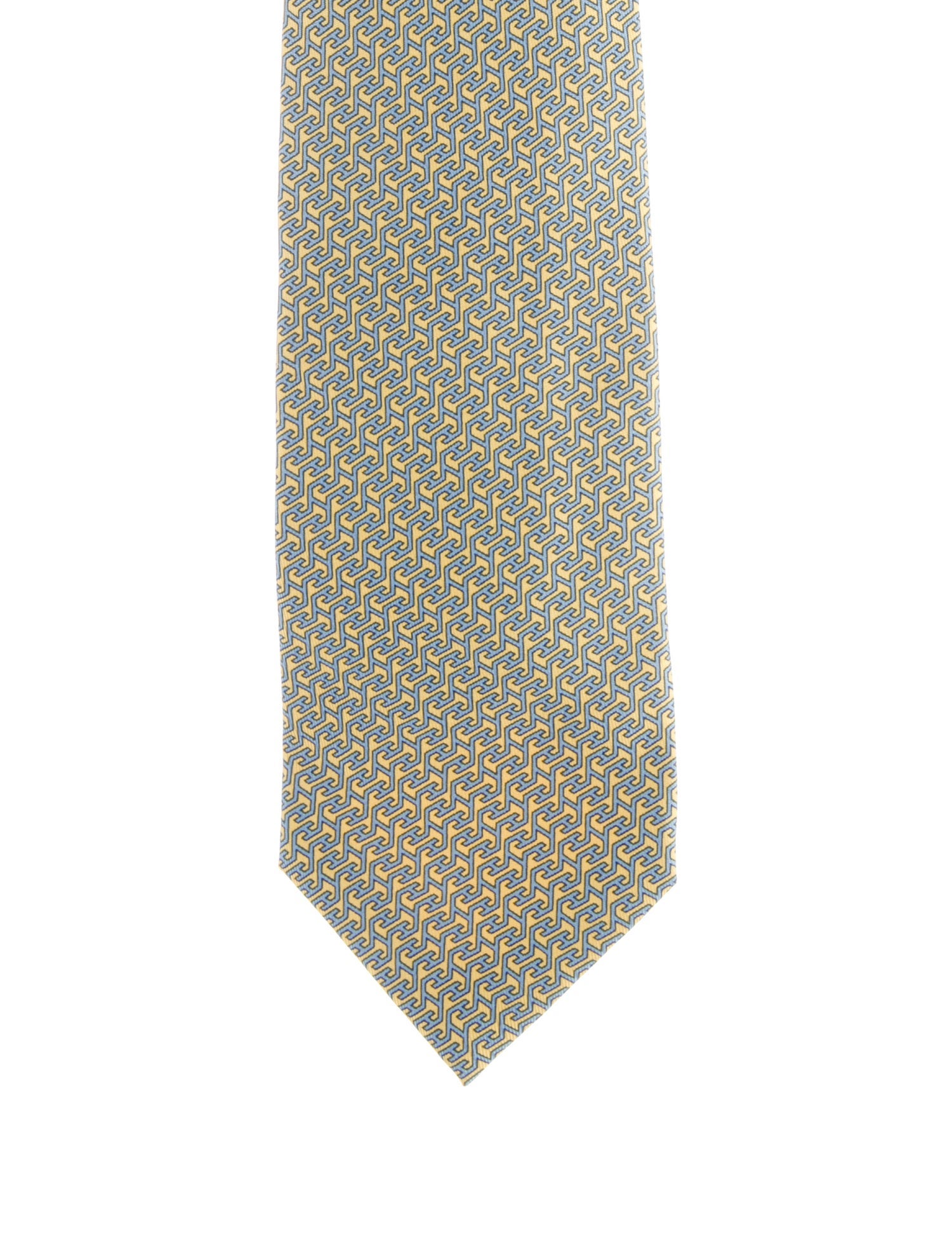 Hermès pattern print tie
