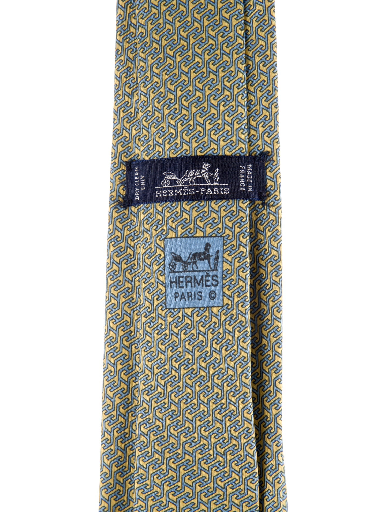 Hermès pattern print tie