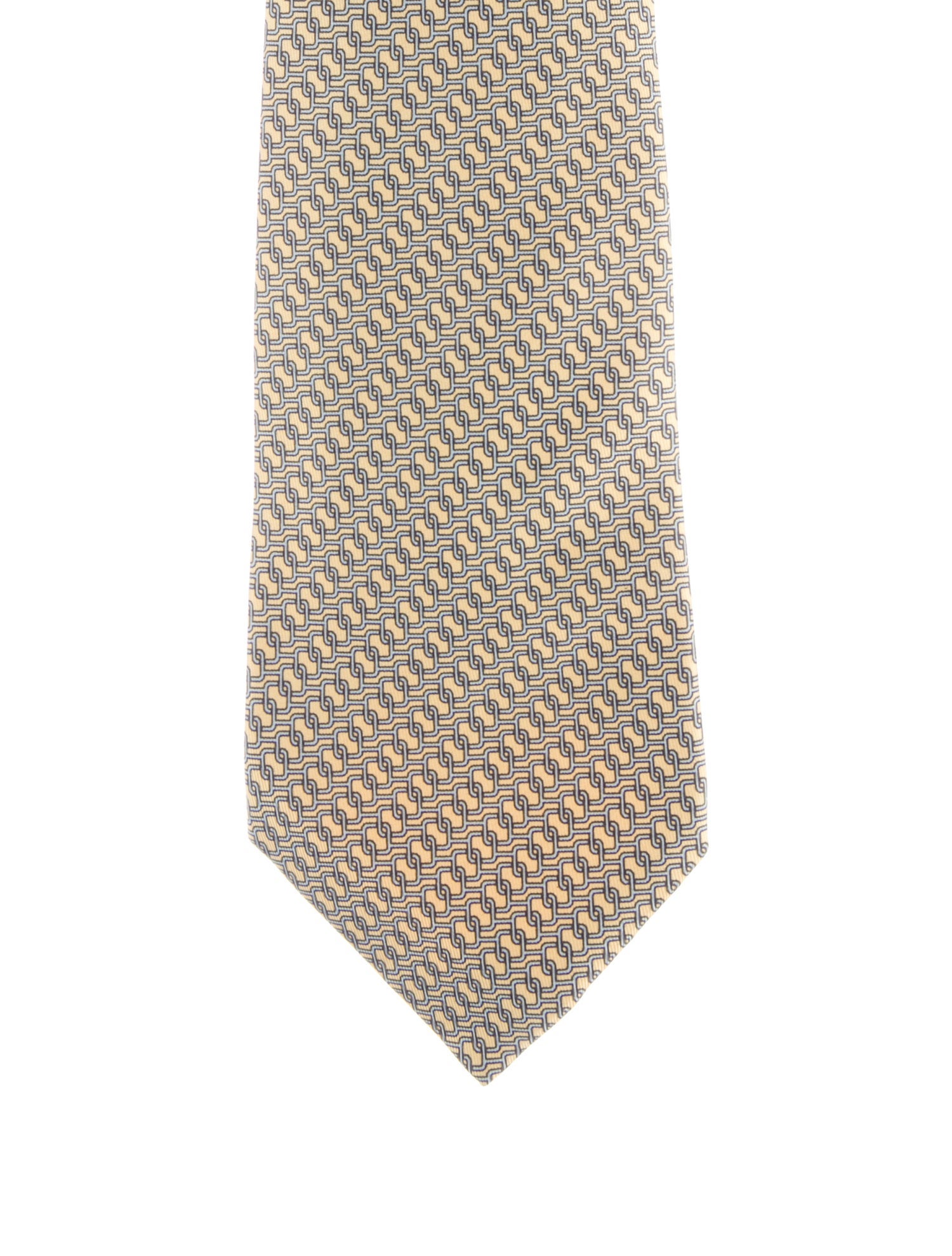 Hermès pattern print tie