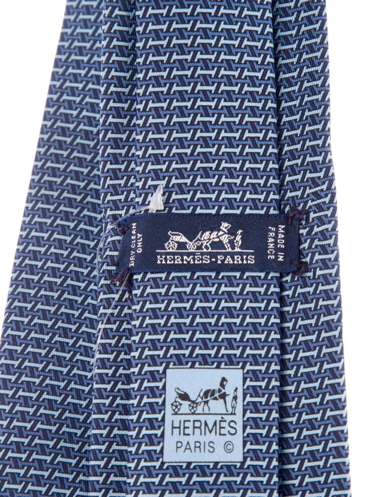 Hermès pattern print tie