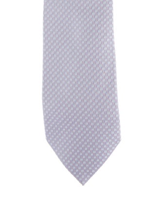Hermès pattern print tie