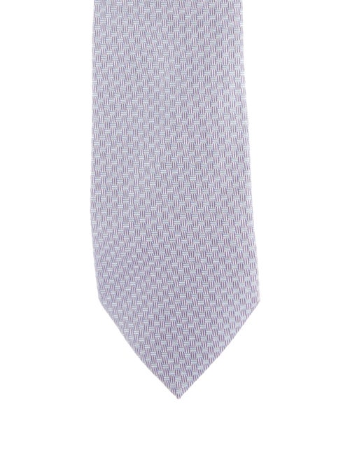 Hermès pattern print tie