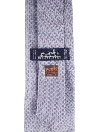 Hermès pattern print tie