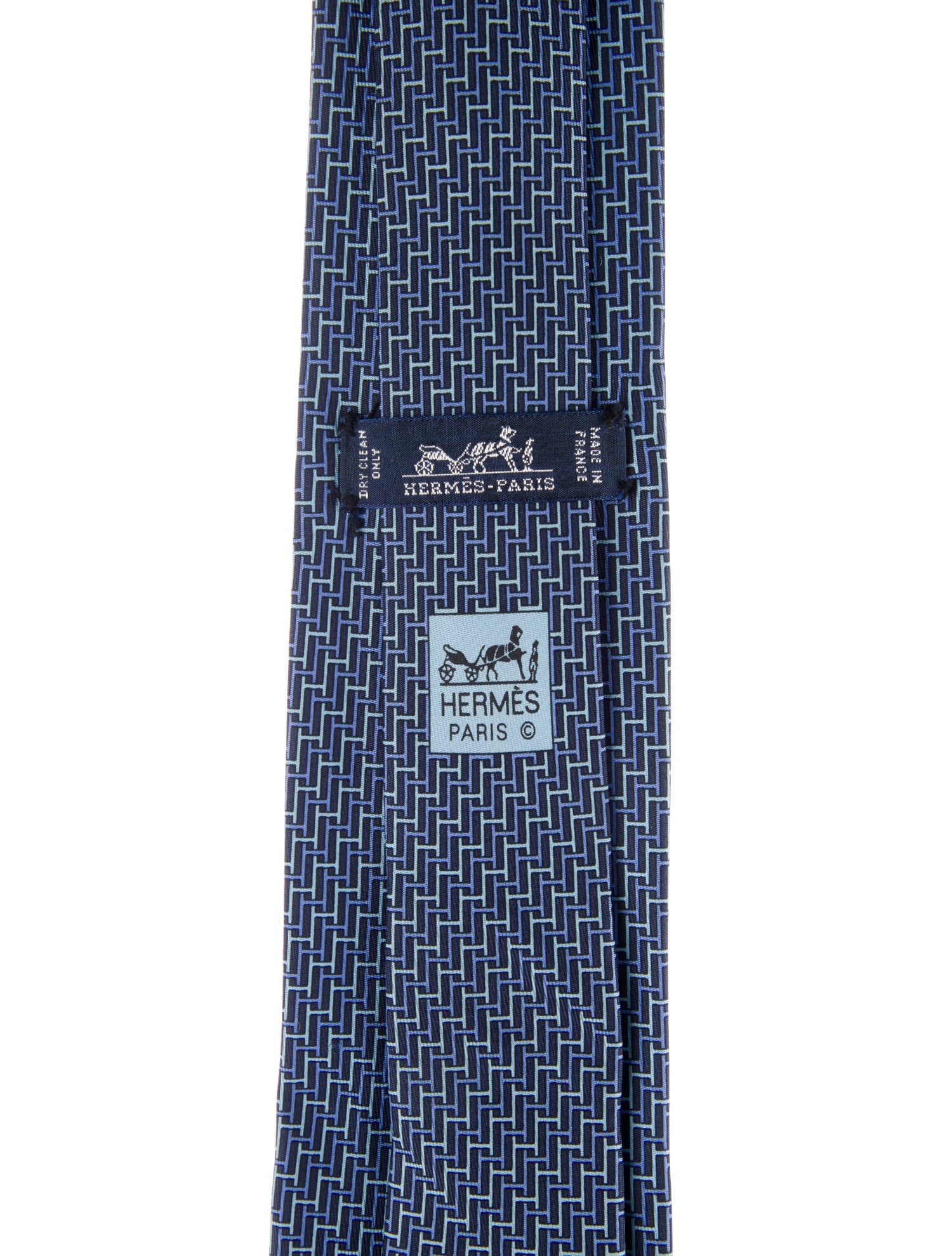 Hermès pattern print tie