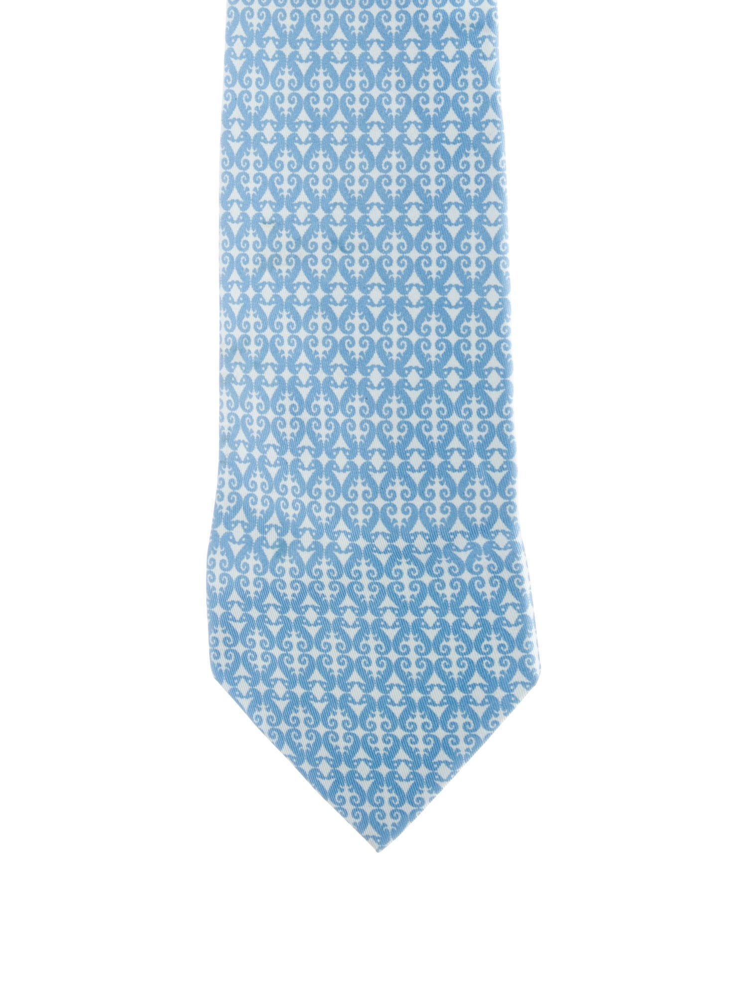 Hermès pattern print tie