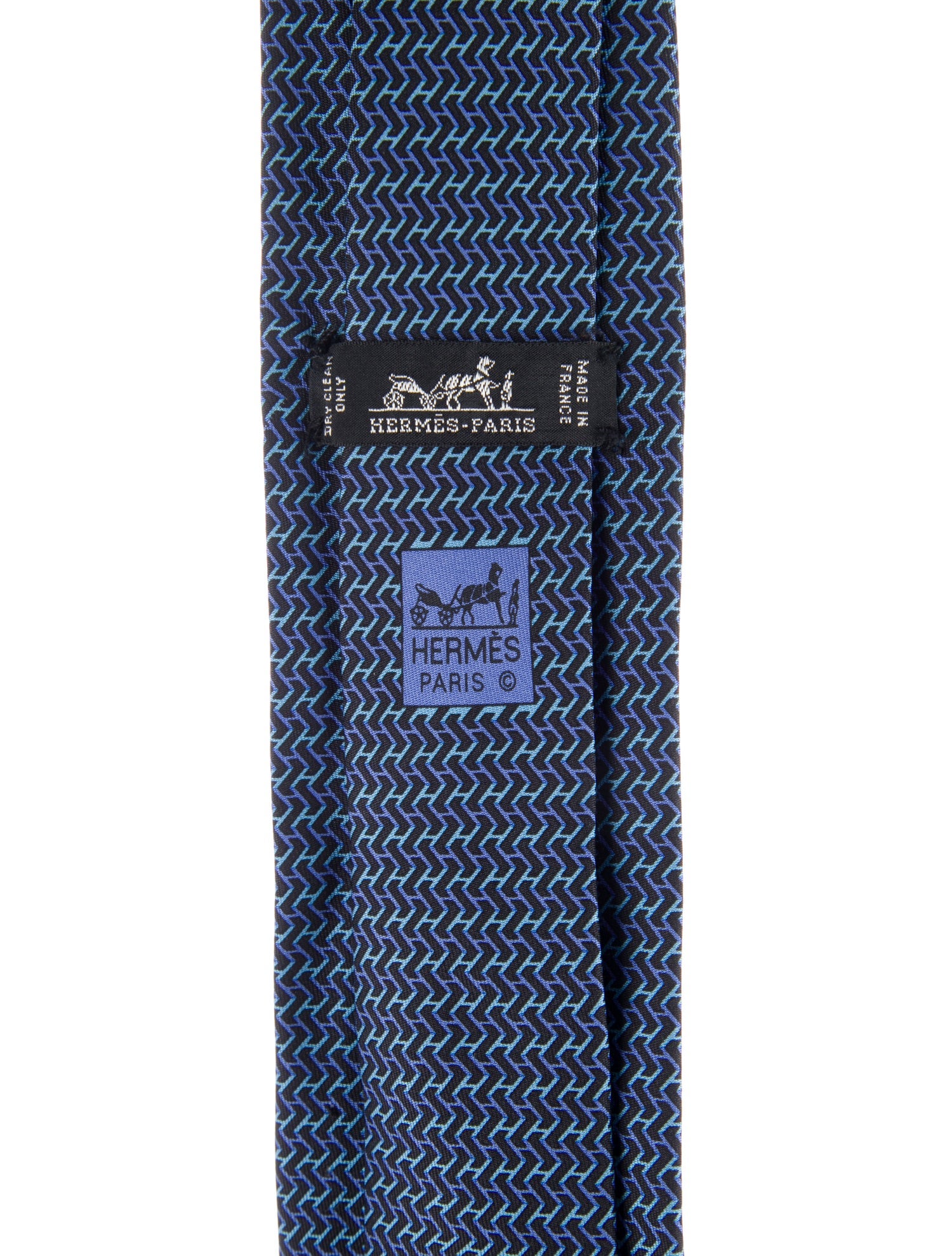 Hermès pattern print tie