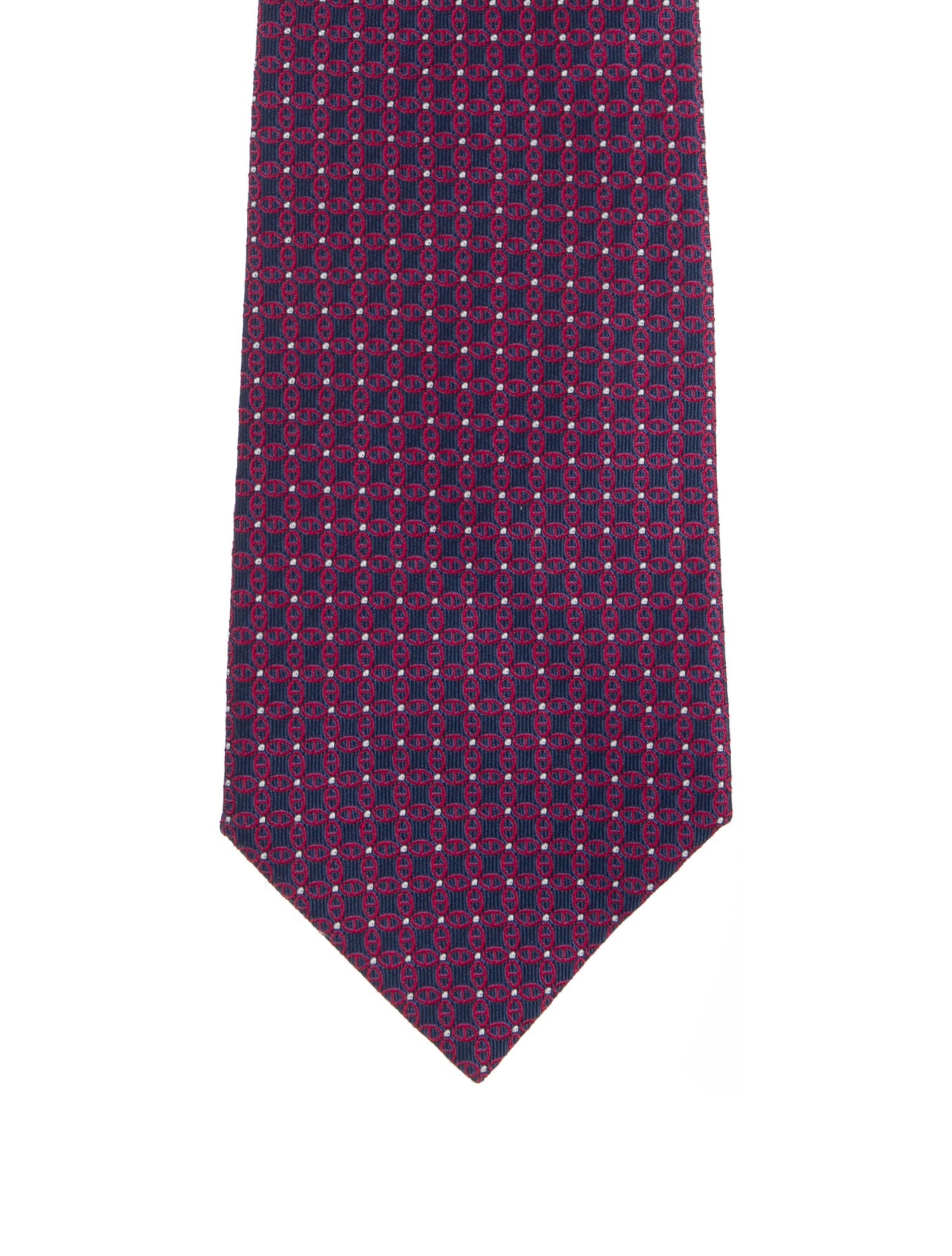 Hermès pattern print tie