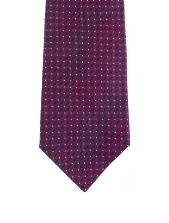 Hermès pattern print tie