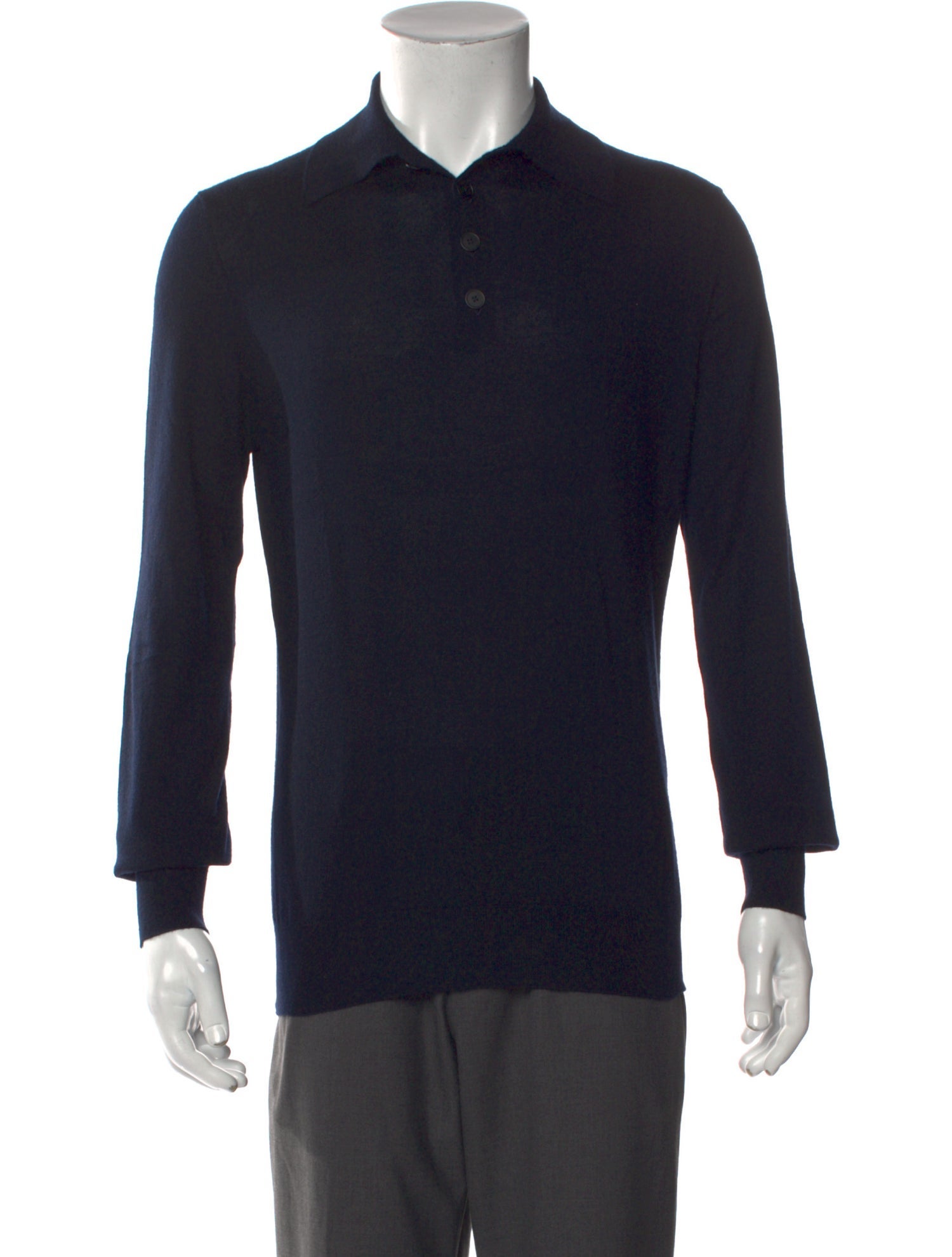 Hermès Cashmere Collar Polo Sweater