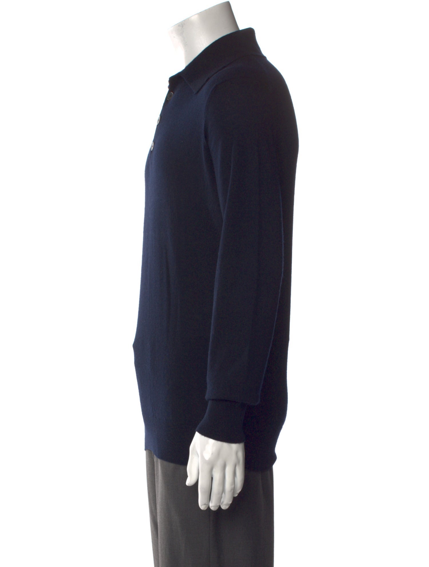 Hermès Cashmere Collar Polo Sweater