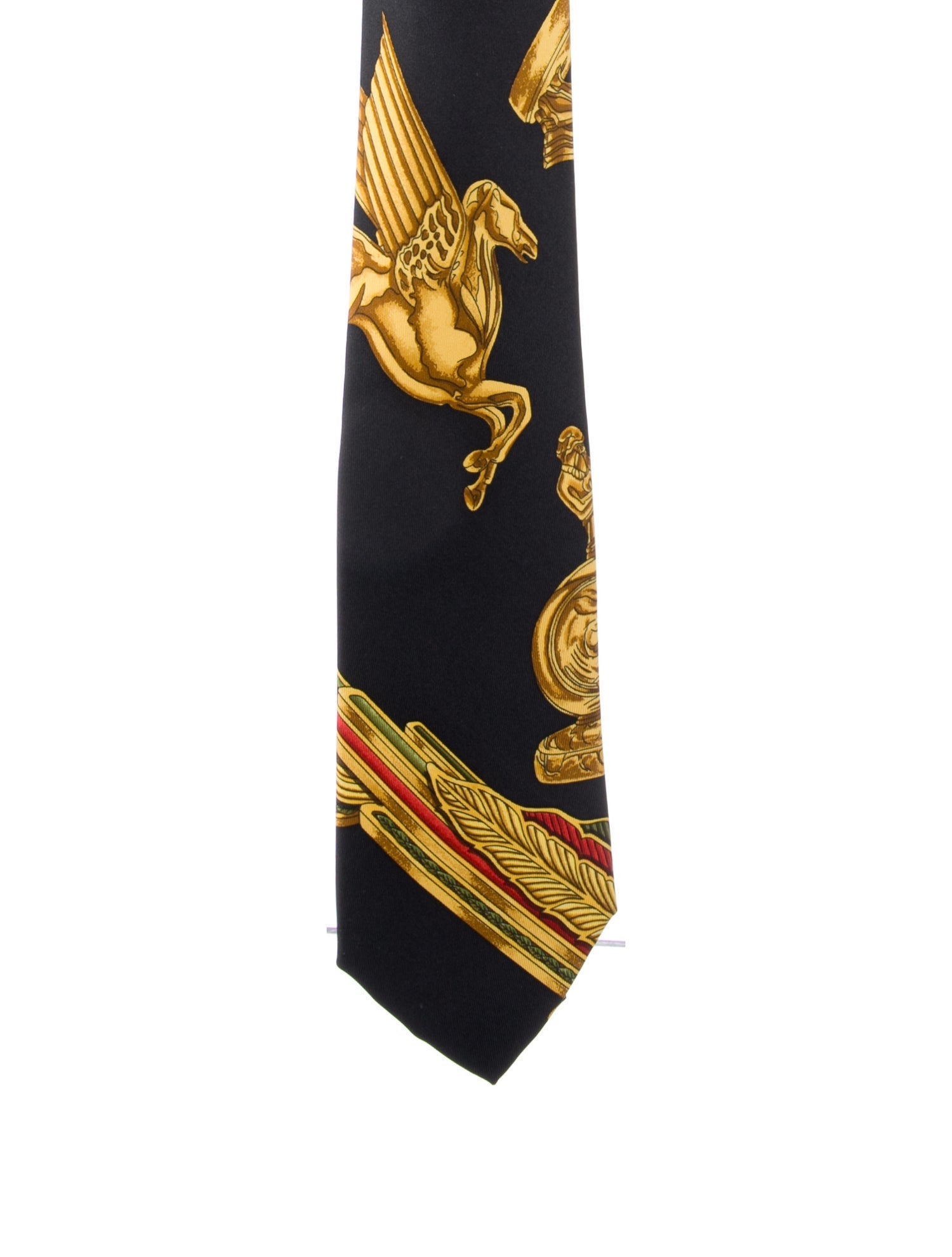 Hermès pattern print tie