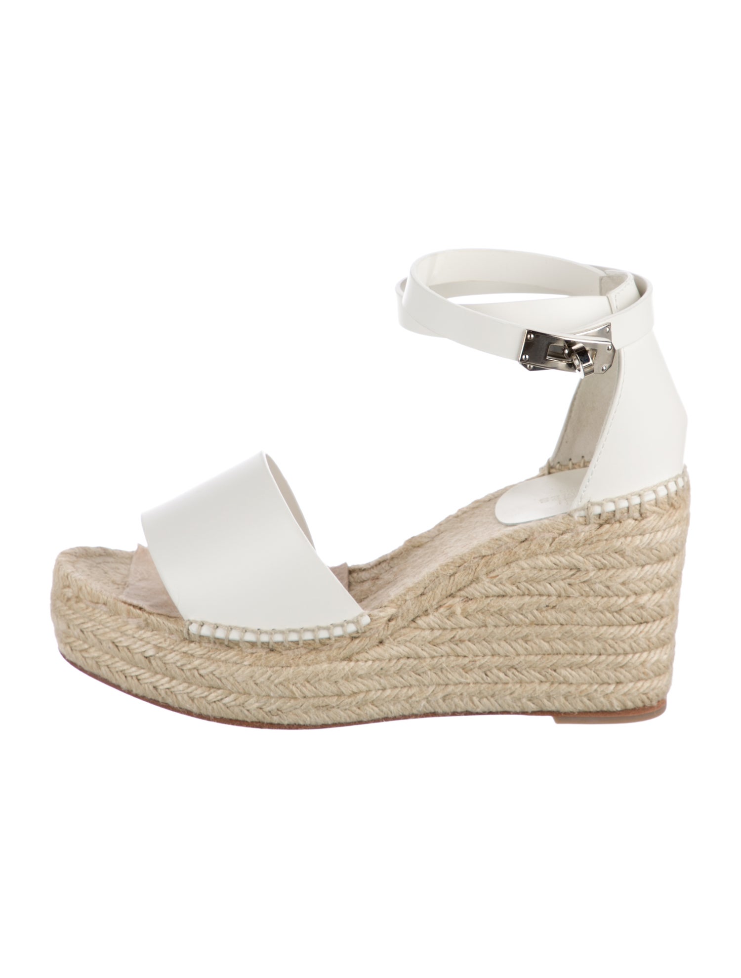 Hermès Tivoli Leather Espadrilles