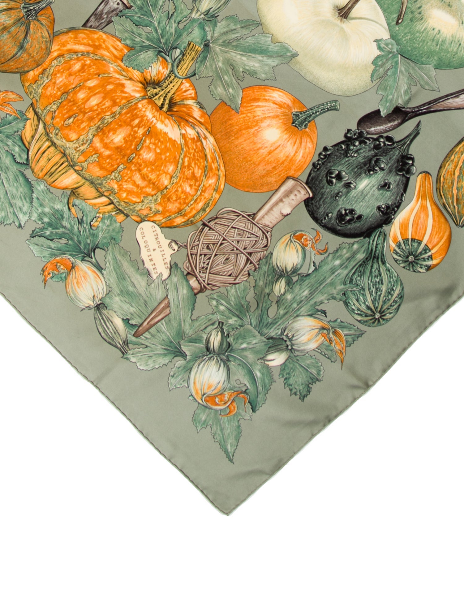 Hermès Citrouilles & Coloquintes Silk Scarf