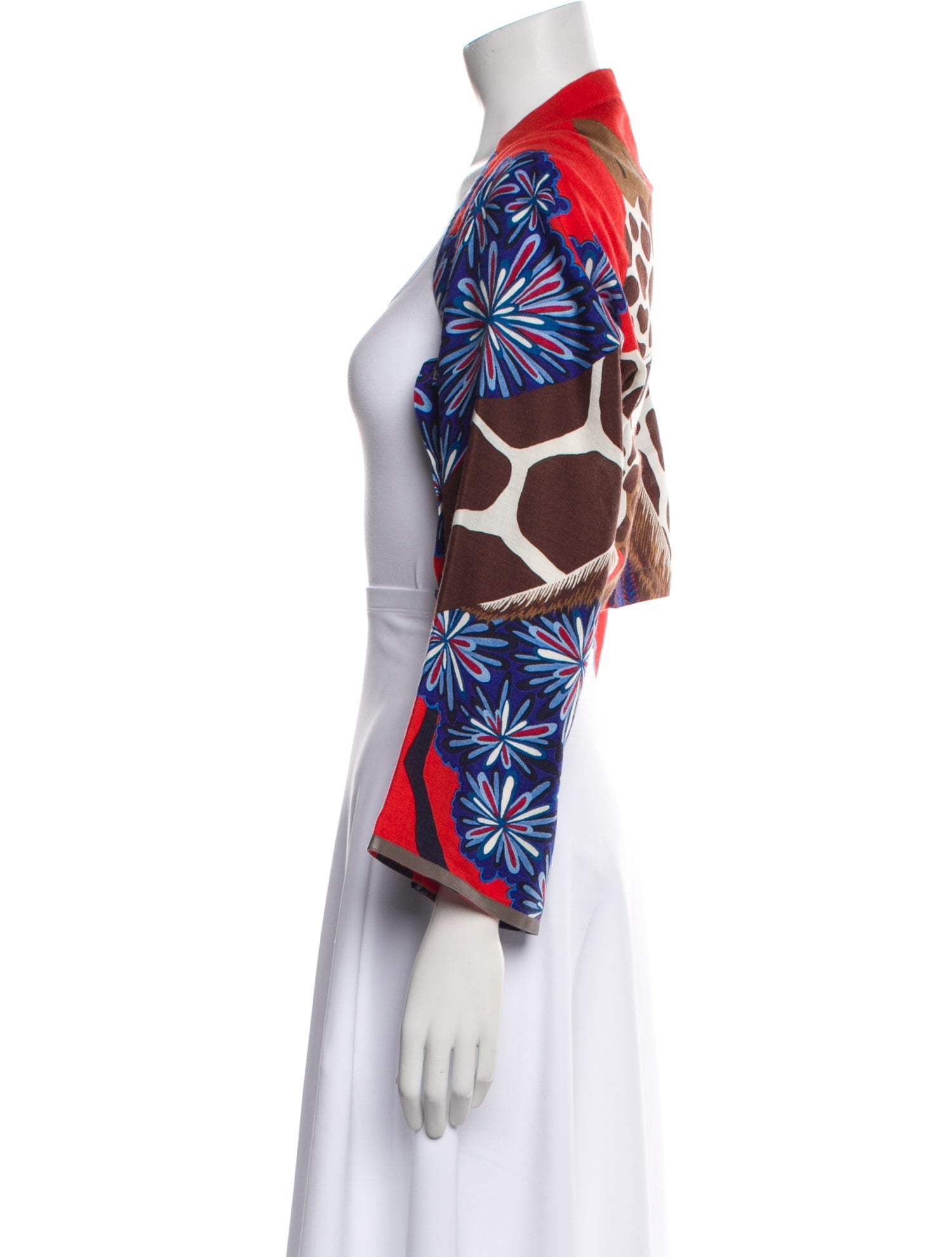 Hermès Petit H Three Graces Giraffe Cashmere Bolero