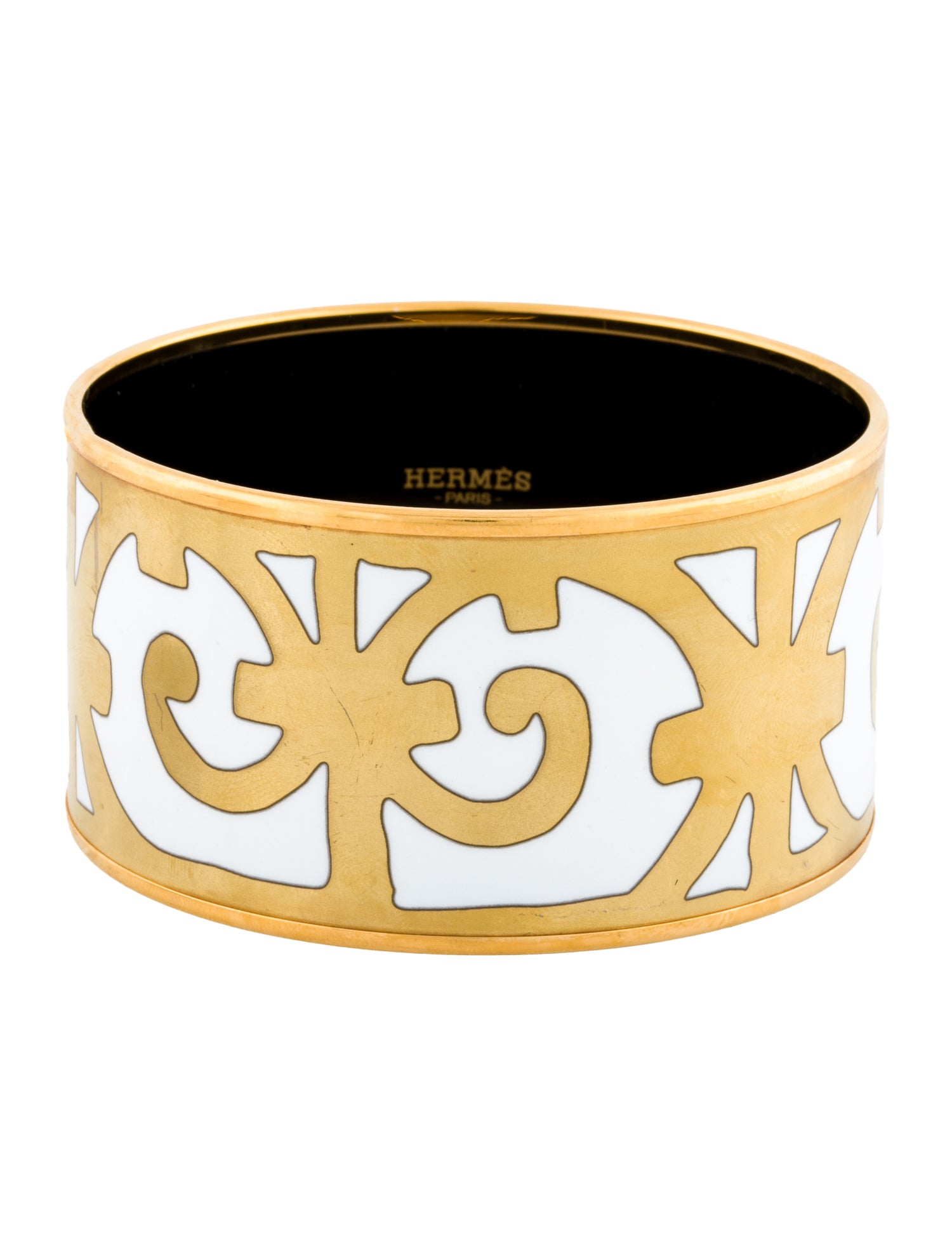 Hermès Extra Wide Enamel Bangle