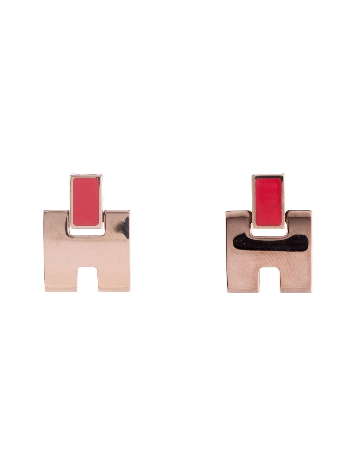 Hermès Lacquered Eileen Drop Earrings