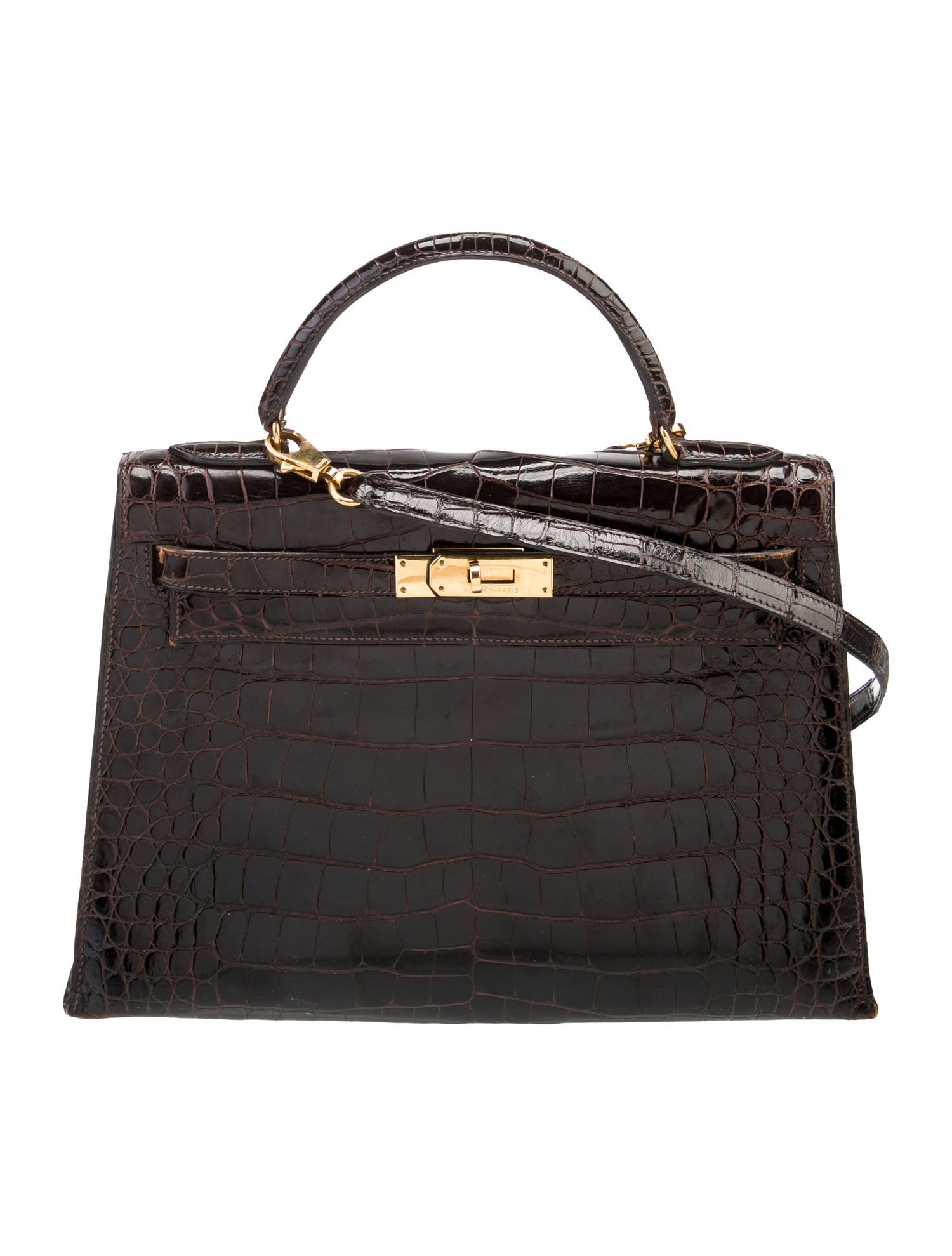 Hermès Caiman Crocodile Kelly Sellier I 32