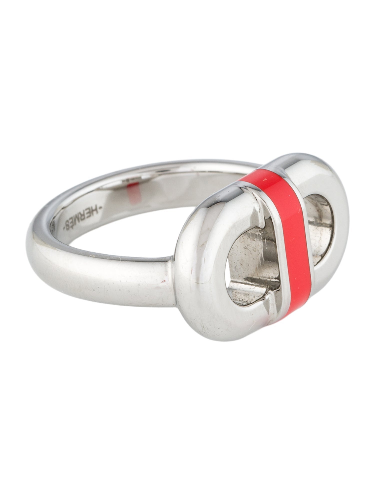 Hermès Lacquer Maillon Signet Ring