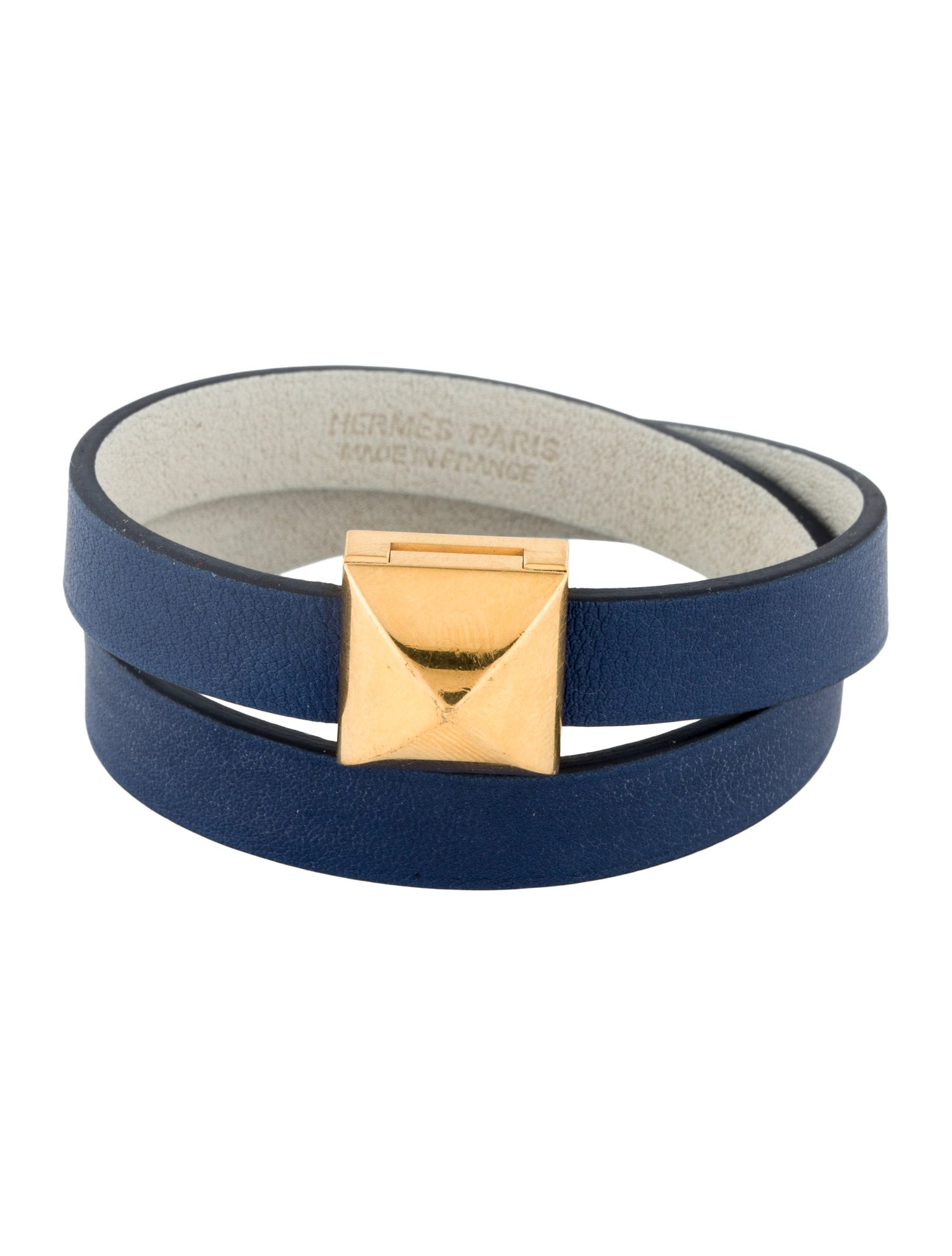 Hermès Leather Medor Infini Double Tour Wrap Bracelet