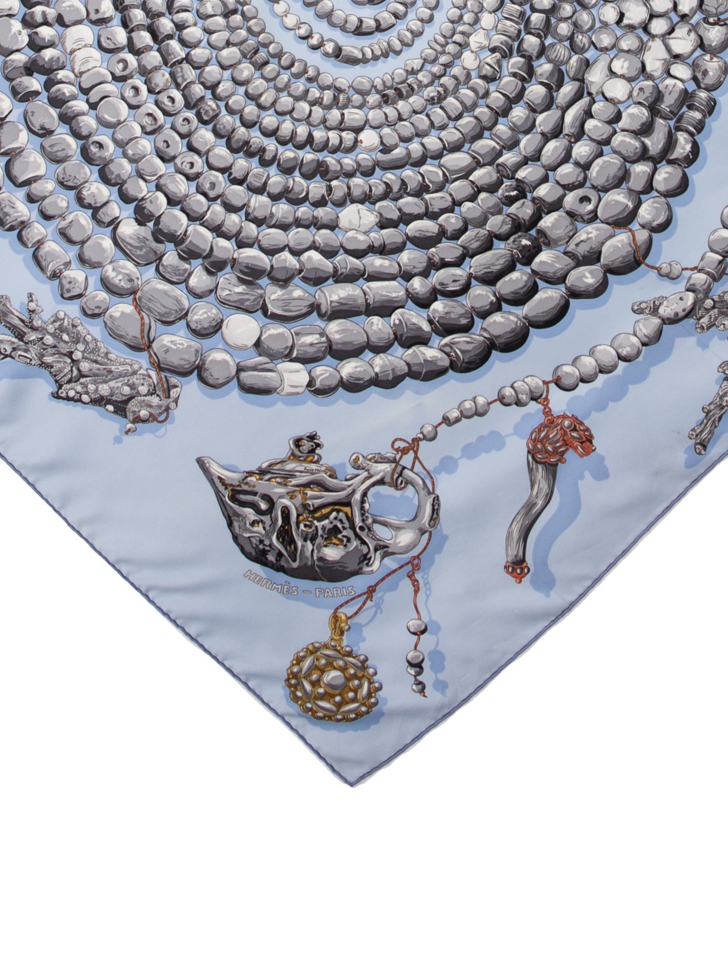 Hermès Rêve de Corail Silk Scarf