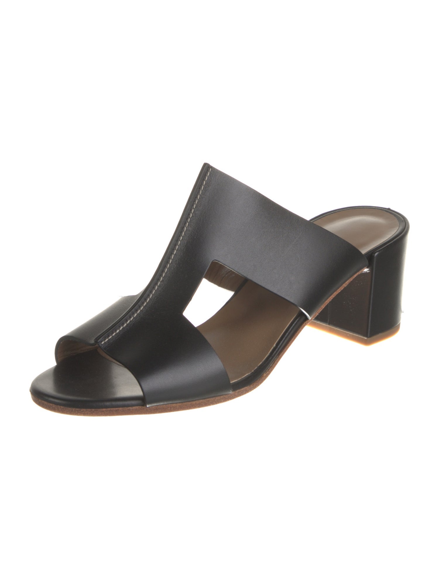 Hermès Ostia Leather Slides