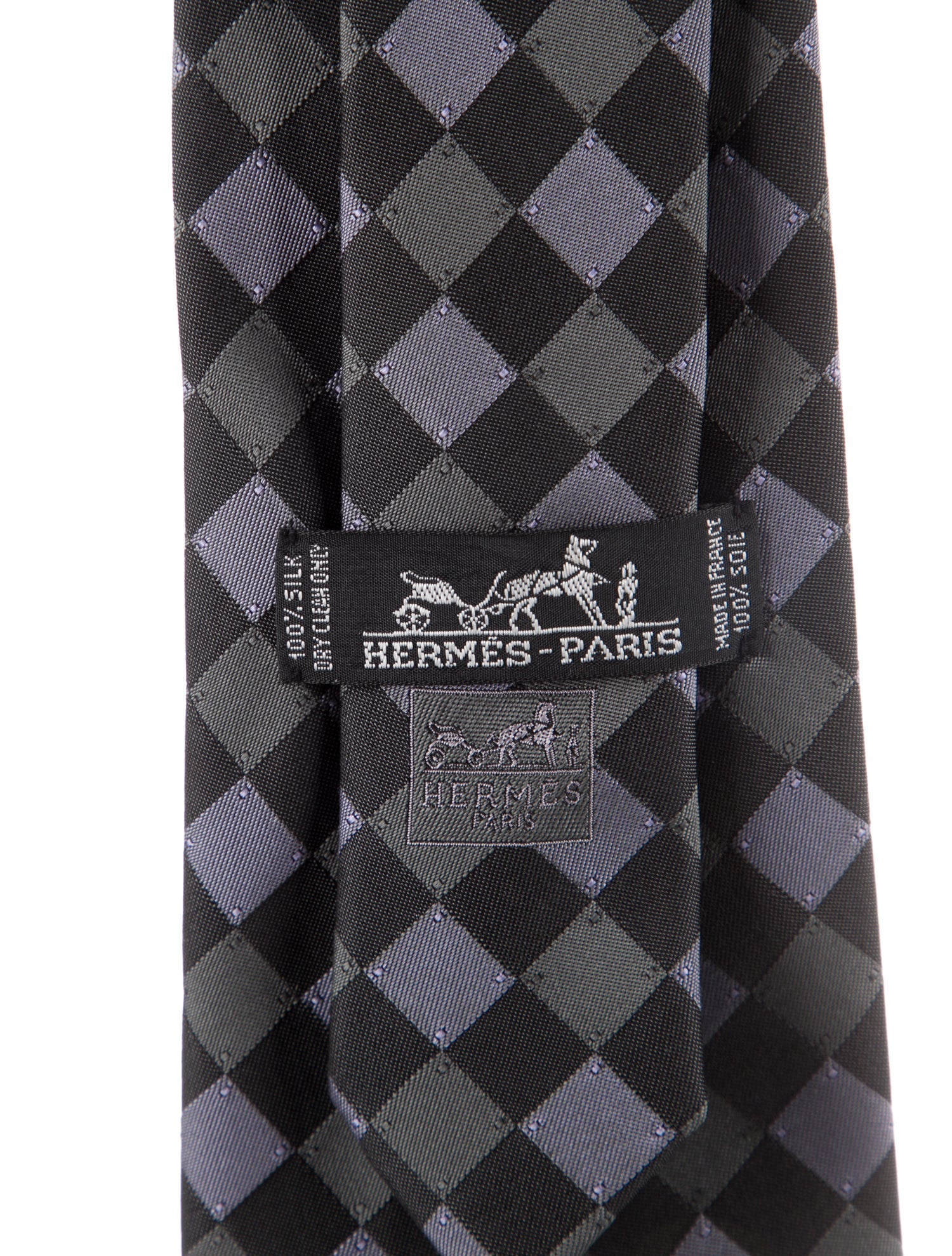 Hermès Silk Pattern Tie