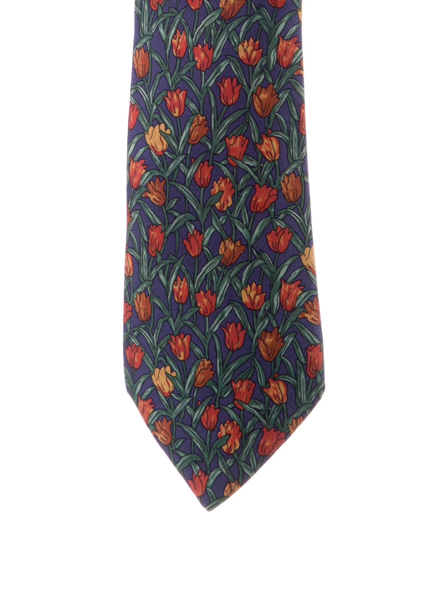 Hermès pattern print tie
