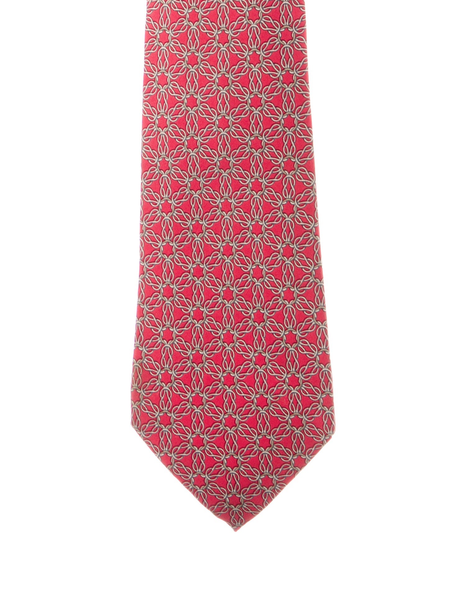 Hermès pattern print tie