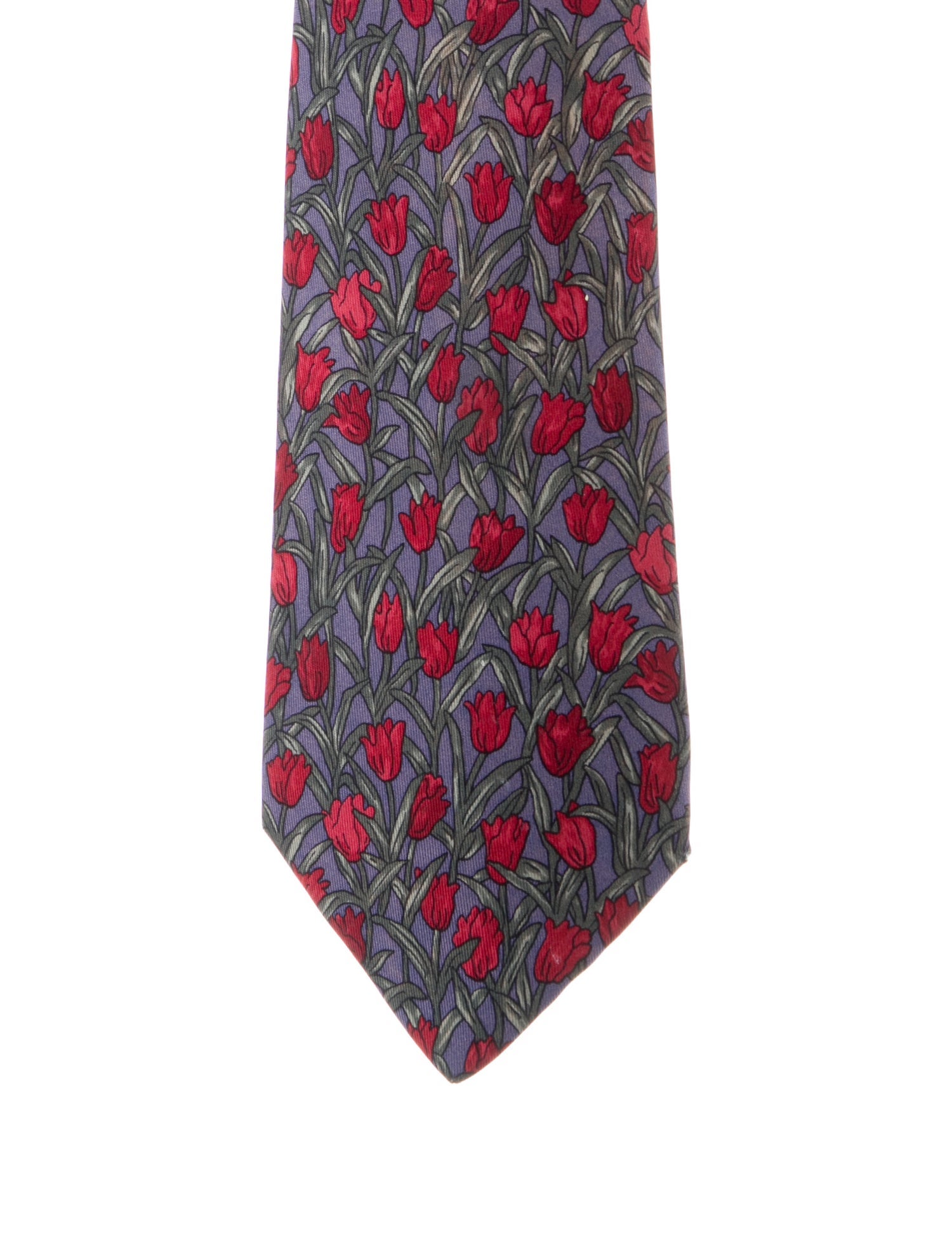 Hermès pattern print tie