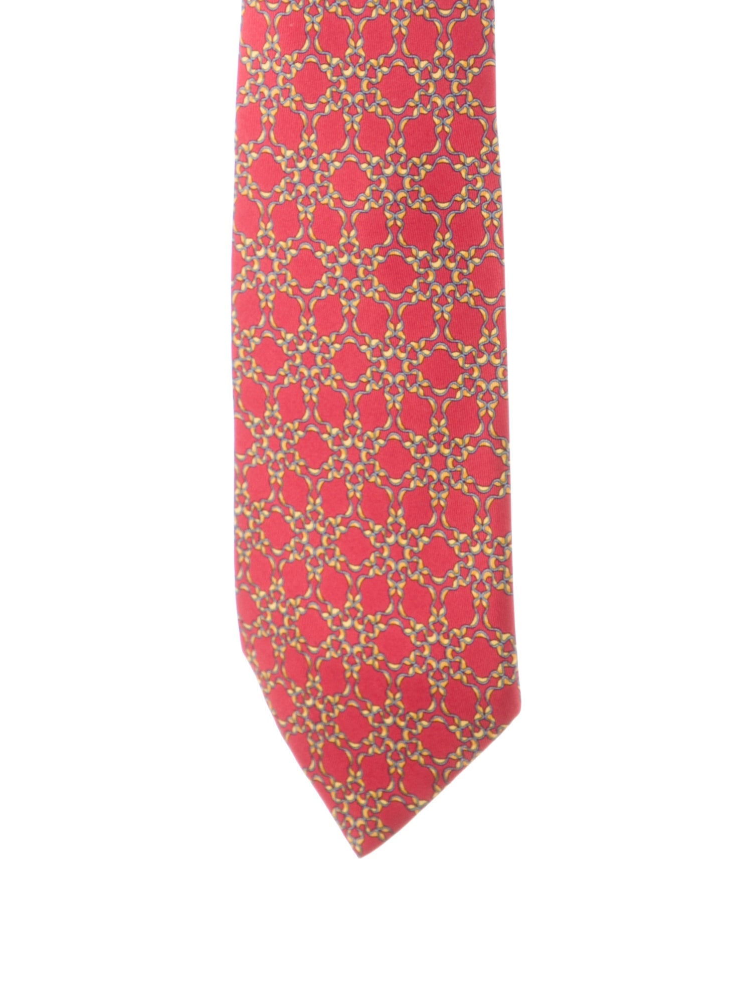Hermès pattern print tie