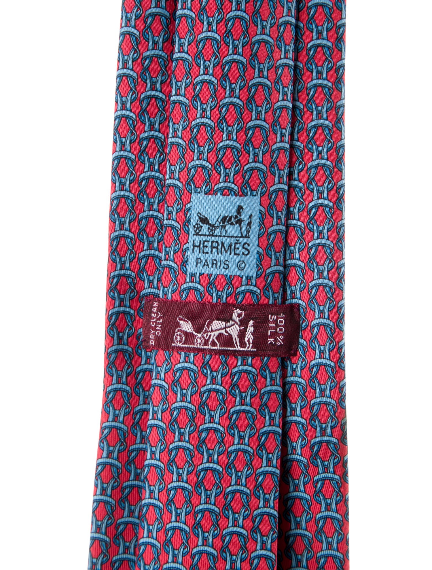 Hermès pattern print on tie