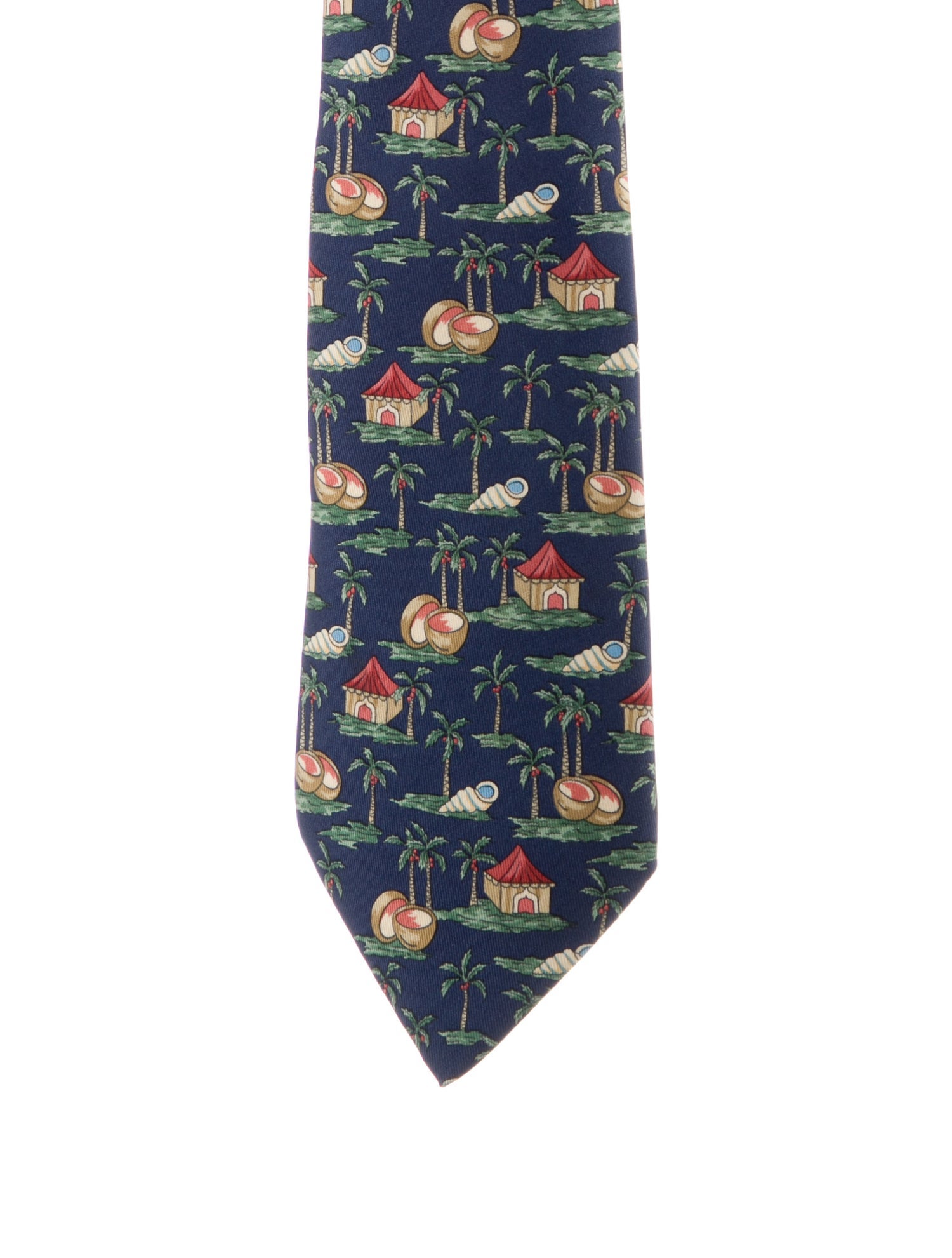 Hermès pattern print tie